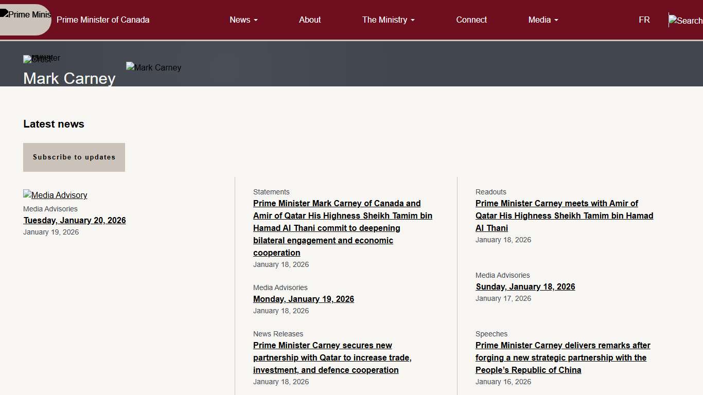 Mark Carney - Prime Minister of Canada | Prime Minister of Canada