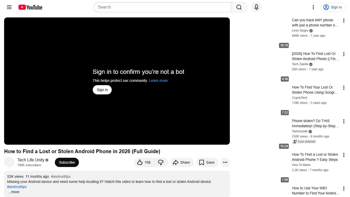How to Find a Lost or Stolen Android Phone in 2026 (Full Guide) - YouTube
